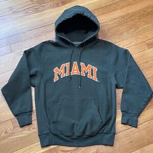 Miami Hurricanes Hoodie Steve & Barry’s Green Pullover Men’s XS Y2K VTG